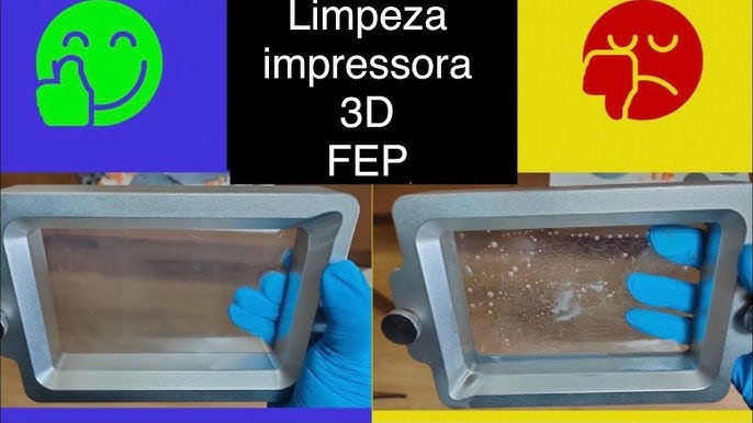 Inspeção cuidadosa do tanque e do filme de liberação